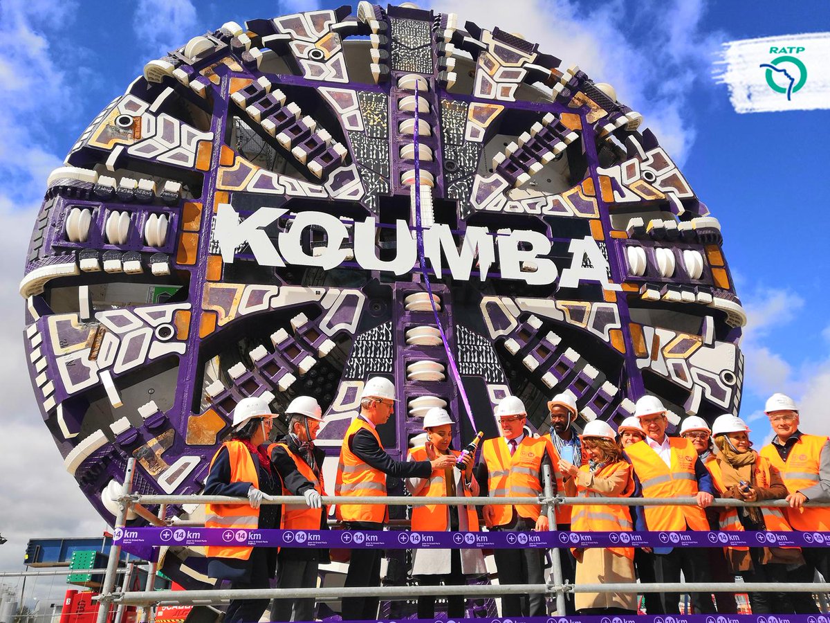 Koumba, un deuxième tunnelier pour la ligne 14 de la RATP