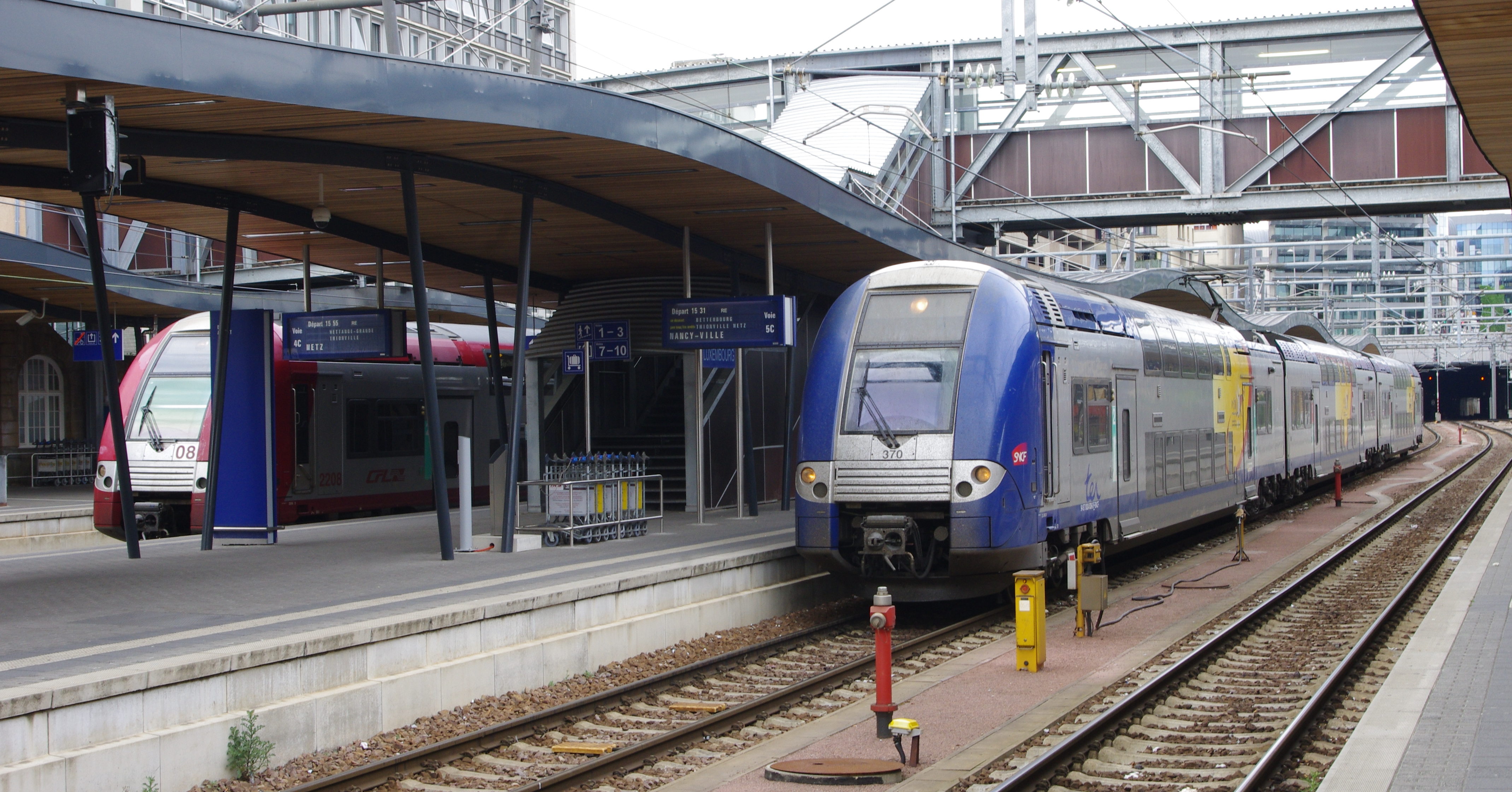 TER lorrain et luxembourgeois à Luxembourg