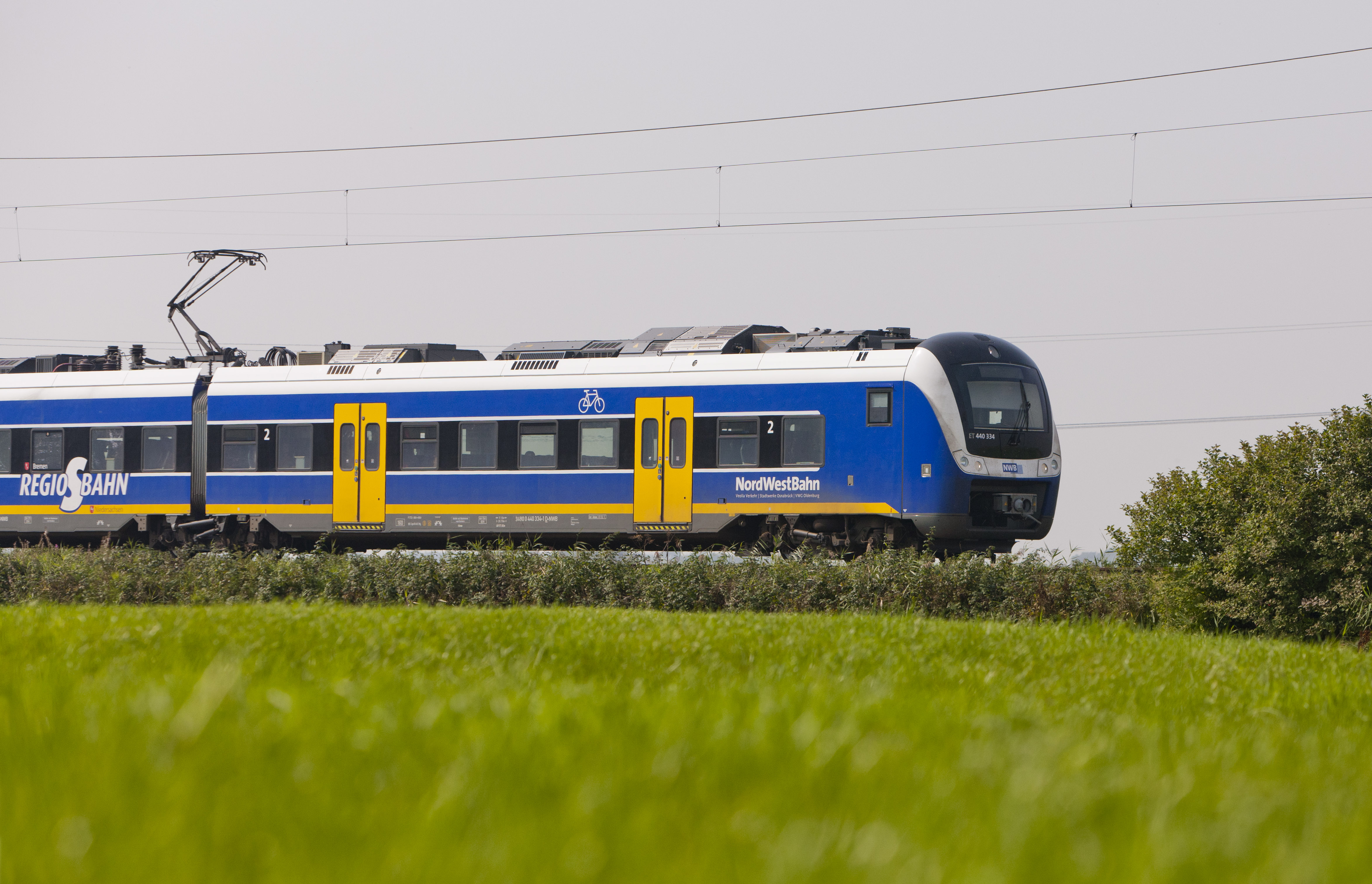 Berne, Niedersachsen, 03.09.2011PR-Bilder fuer die NordWestBahn - Regio-S-Bahn-Netz - Berner Deich 56-58 | [ (c) Holger Jacoby, Arneckestrasse 18, 44139 D O R T M U N D   ( G e r m a n y ), Tel.: +49-231-553086; www.holger-jacoby.de, Konto: S P A R K A S S E  D O R T M U N D - Kto.-Nr. 012 084 684, BLZ: 440 501 99; IBAN: DE 05 440 501 99 0 012 084 684, BIC / SWIFT Code: DORT DE 3 3, www.freelens.com/clearing - Jede Nutzung des Fotos ist honorarpflichtig gemaess derzeit gueltiger MFM Liste. Urhebervermerk und Belegexemplar erforderlich. Bei Verwendung des Fotos ausserhalb journalistischer Zwecke bitte Ruecksprache mit dem Fotografen halten. - Each usage of the photo requires a licence fee in accordance to MFM. No model release, for any usage other than editorial purposes please contact the author.]