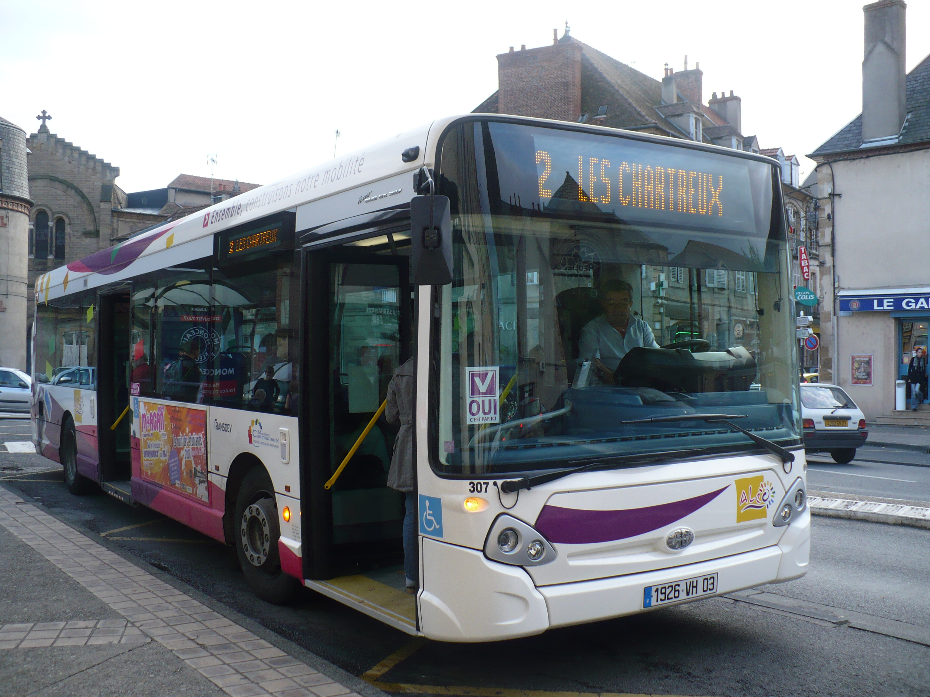 Bus du reseau Aleo de Moulins