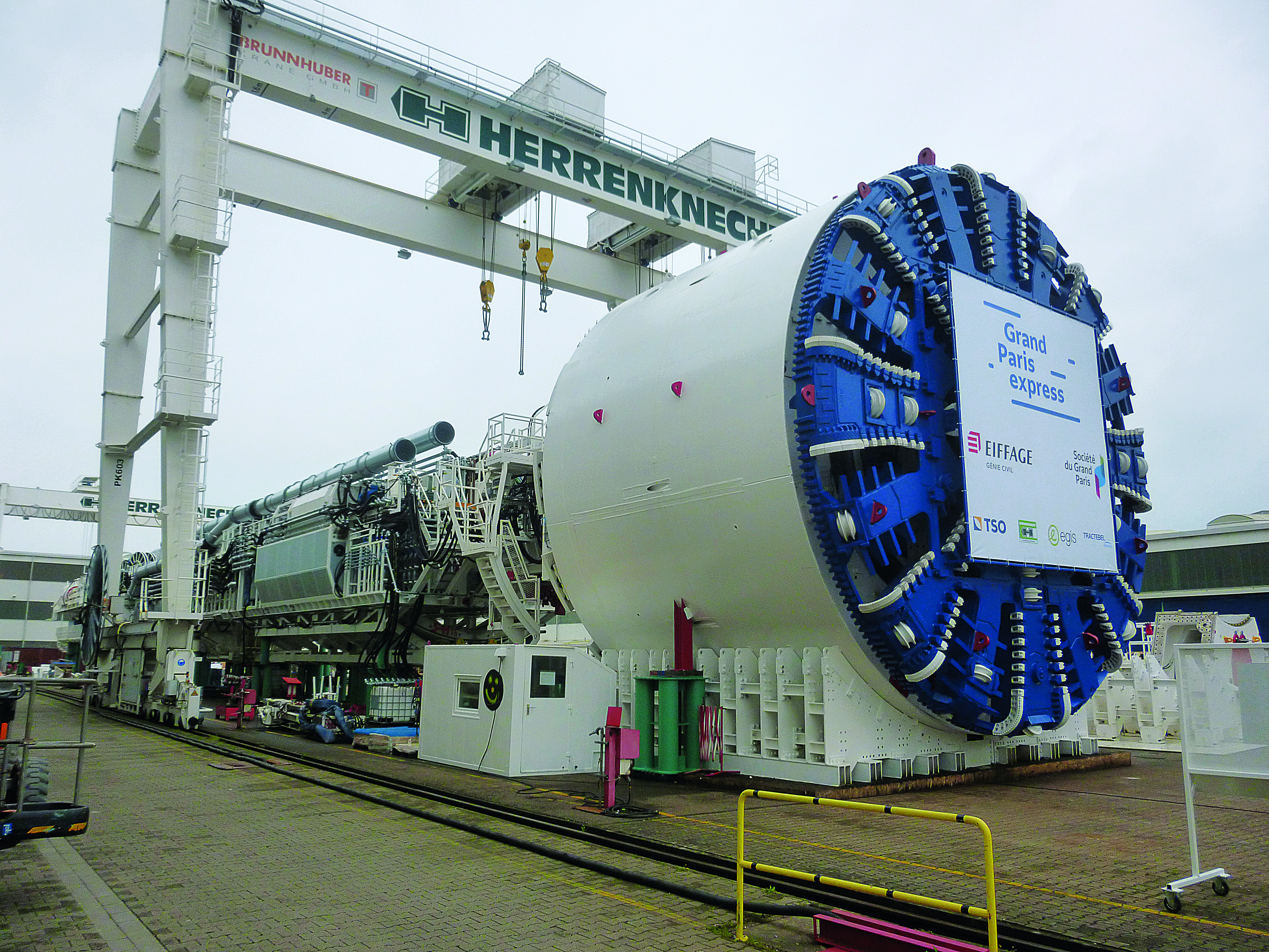 Quatre tunneliers Herrenknecht sont actuellement en service sur le chantier du Grand Paris Express.