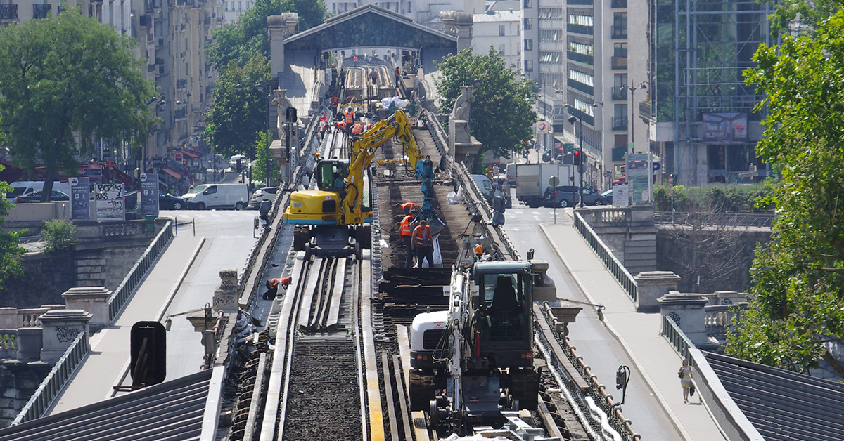 RATP : le viaduc de Passy fait peau neuve sur la ligne 6