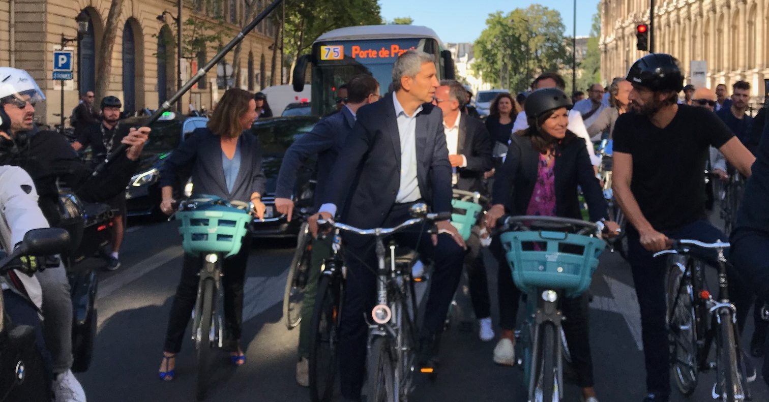 Anne Hidalgo vélo