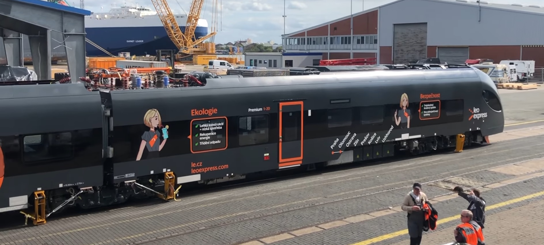 Premier train CRRC pour l'Europe, le Sirius pour LEO Express