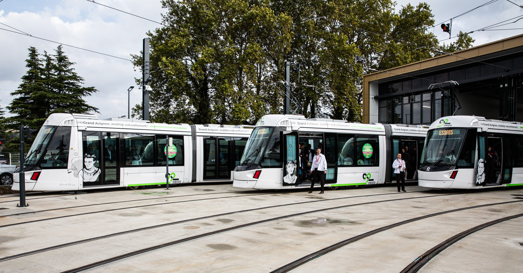 Inauguration tramway Avignon