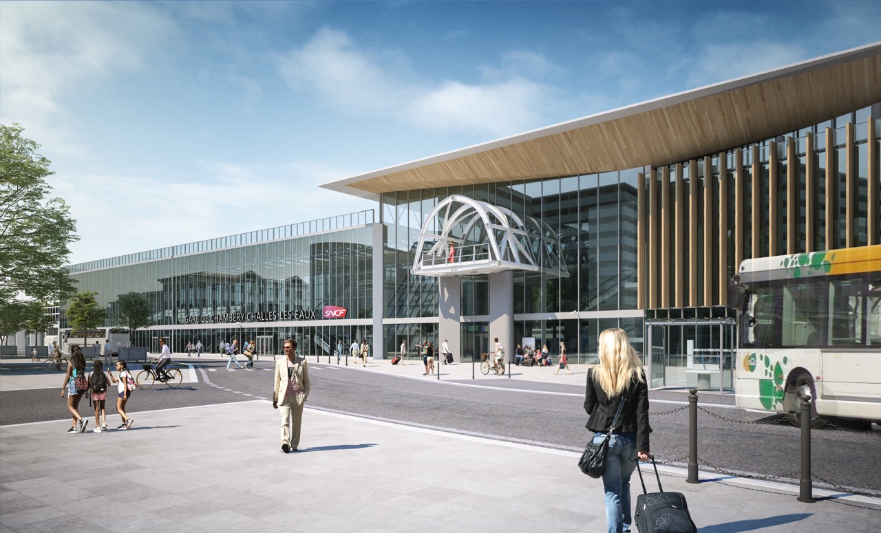 La nouvelle identité de la gare de Chambéry