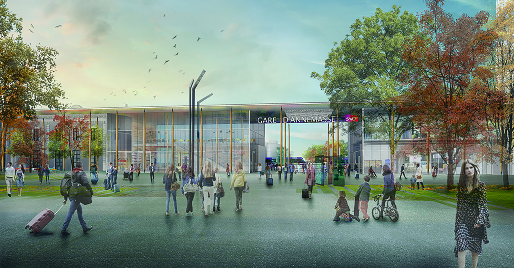 La fréquentation de la nouvelle gare d’Annemasse devrait être multipliée par 5 
ce qui pourrait en faire 
la quatrième gare régionale.