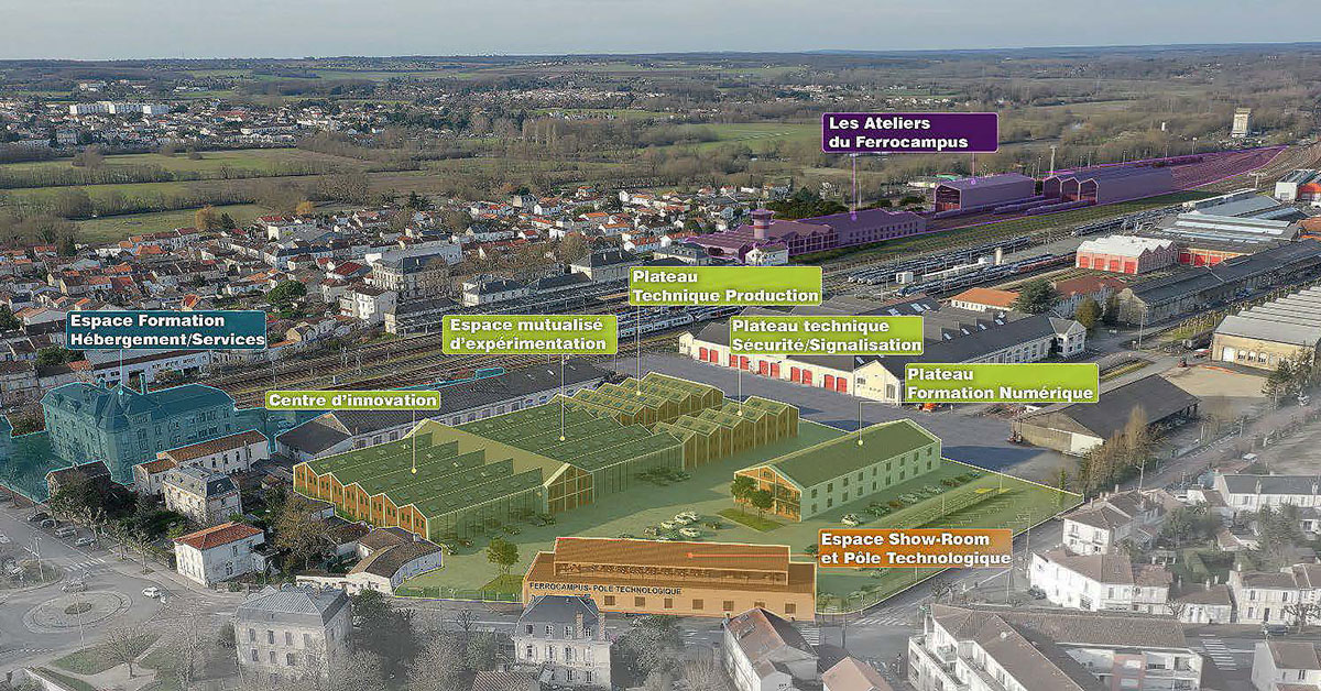 Le futur Ferrocampus de Saintes.
