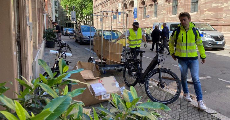 Quand le fret passe sur deux-roues