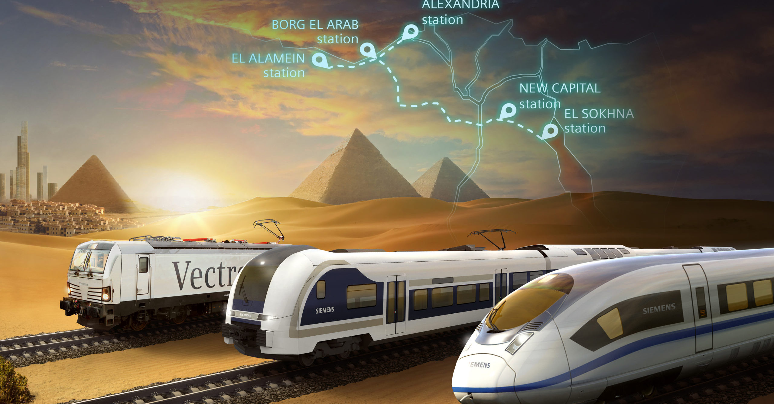 Siemens réalisera le « canal de Suez ferroviaire » à travers l&rsquo;Egypte
