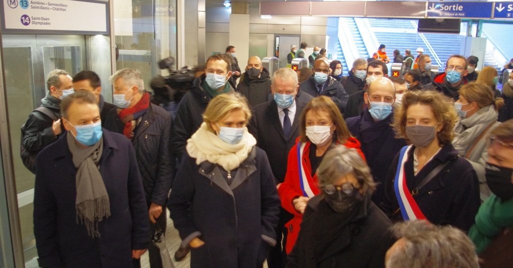 Inauguration station Porte de Clichy ligne 14