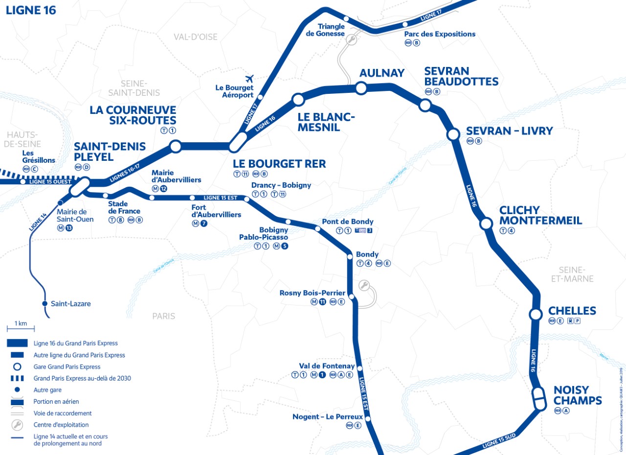 La SGP attribue le dernier marché de génie civil de la ligne 16