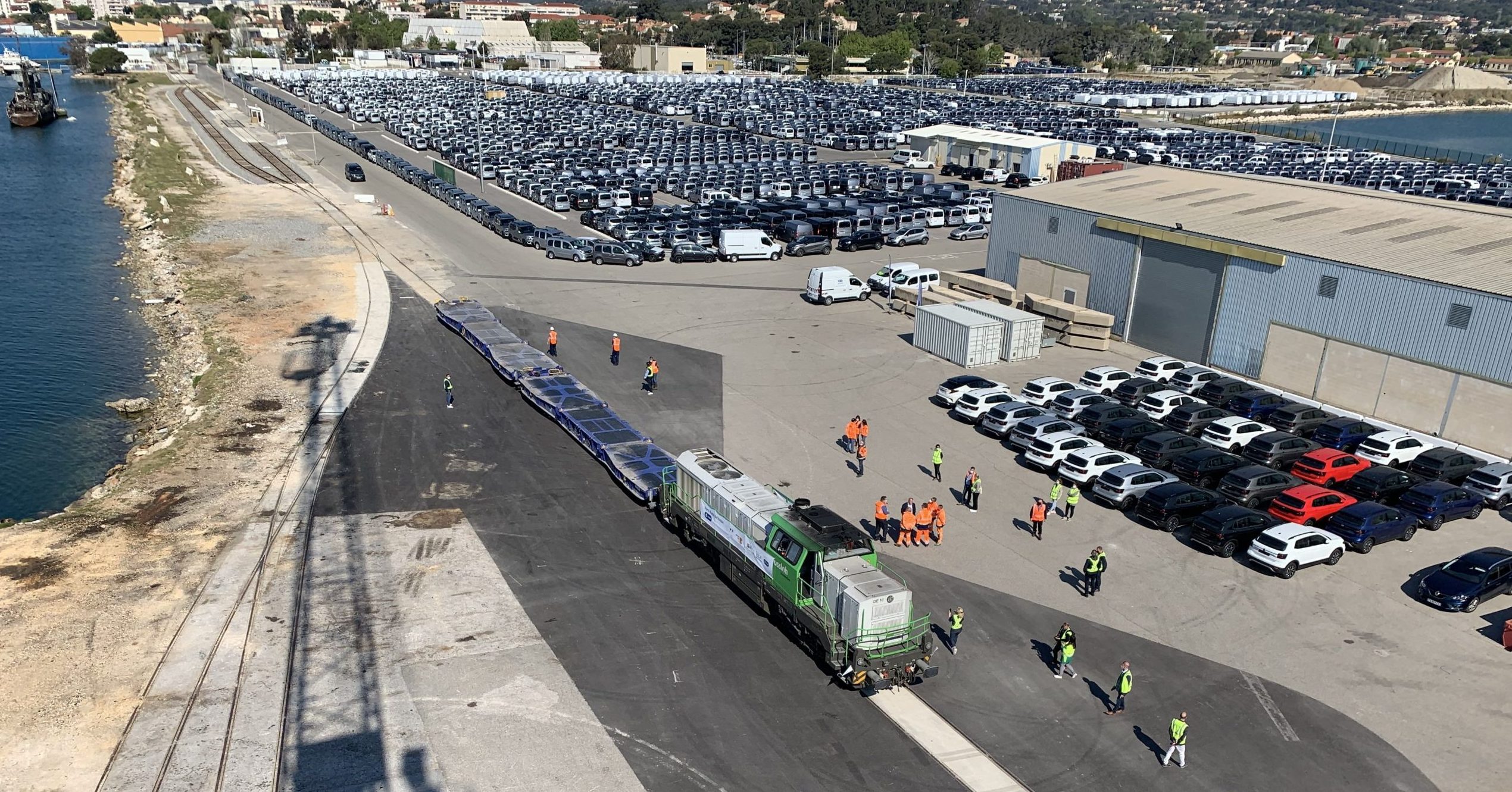 Le terminal fret de Brégaillon à Toulon se reconnecte au réseau ferré