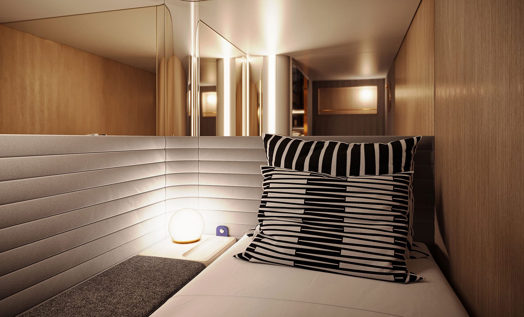 Chambre Midnight Trains, Yellow Window Design