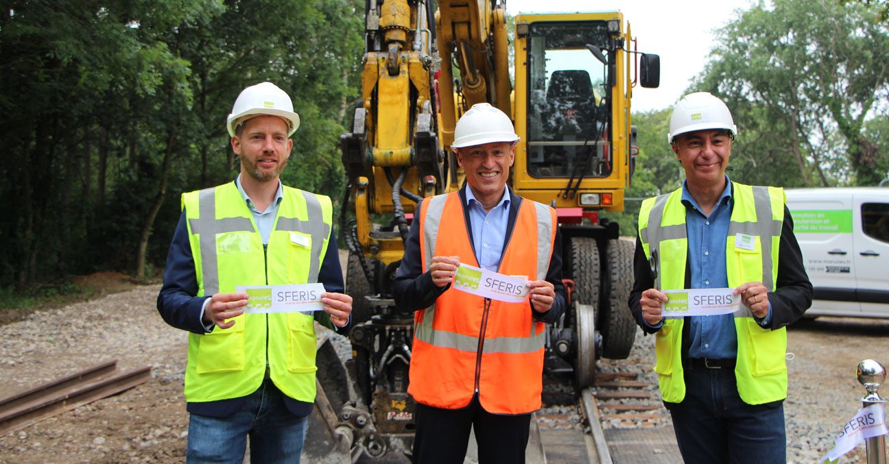 Inauguration de la voie ferrée Manuteo