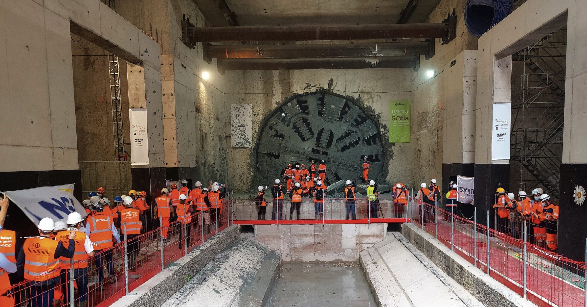 Le tunnel du prolongement de la ligne 11 du métro parisien est terminé