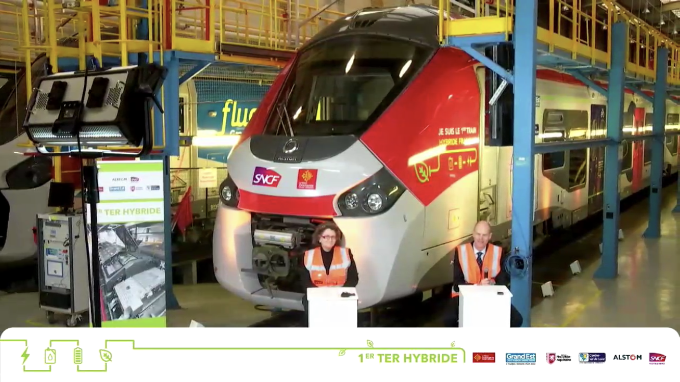 Présentation du premier TER hybride