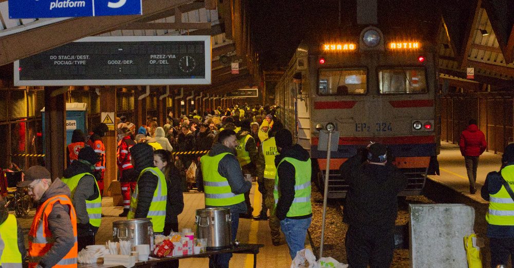 Un pont ferroviaire pour les réfugiés ukrainiens 