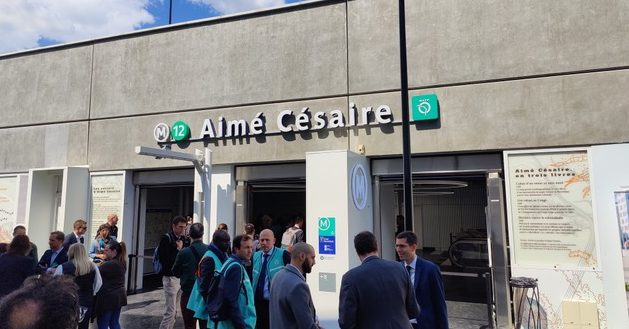 Inauguration de la station Aimé Césaire le 31 mai 2022