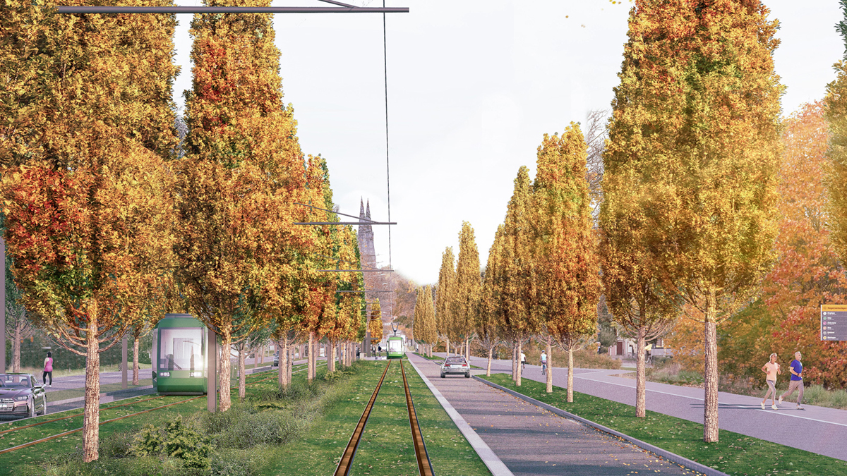 Projet tram Uppsala Suède