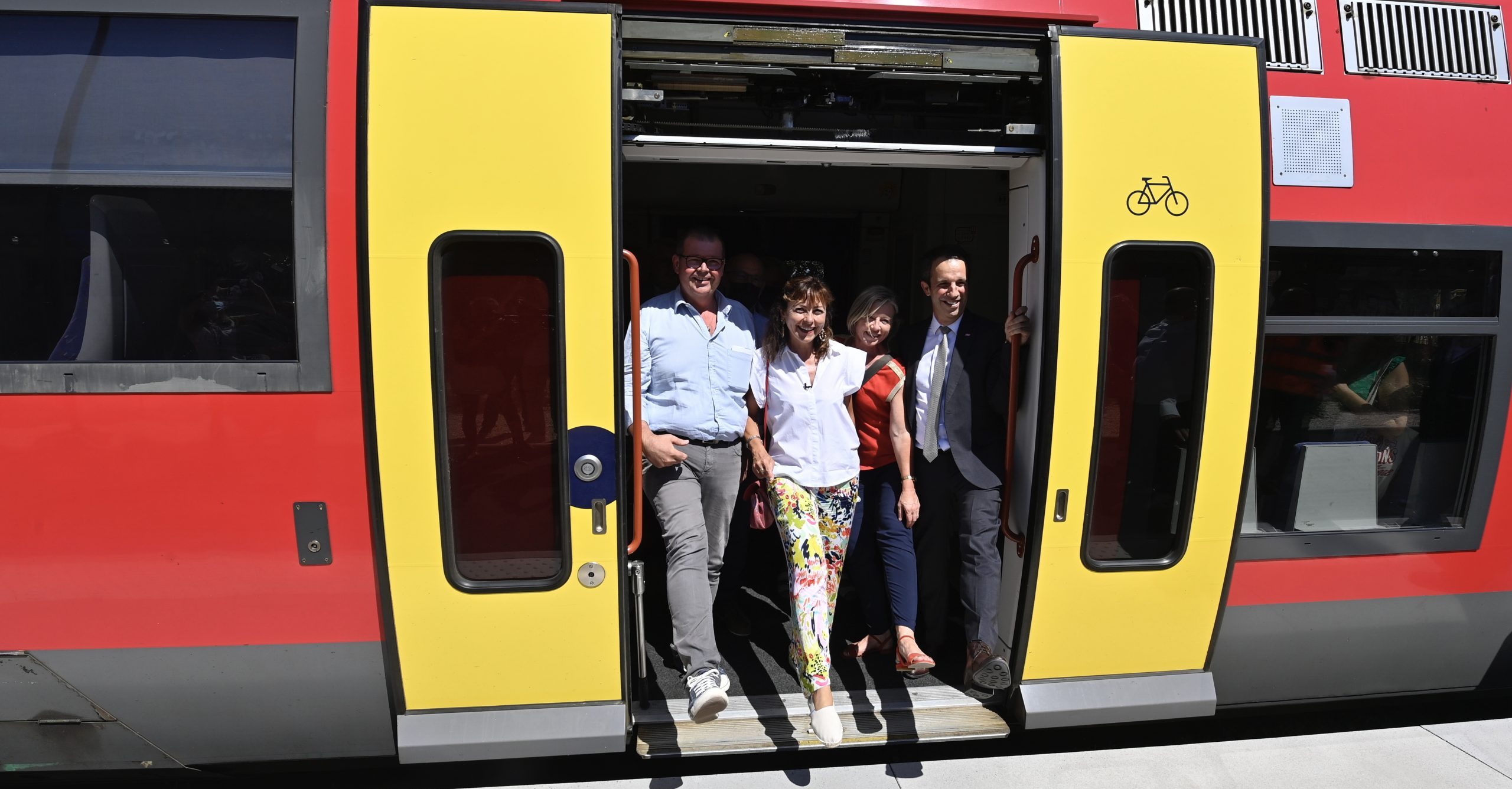 Rive droite du Rhône, inauguration de la ré-ouverture le 11 juillet 2022