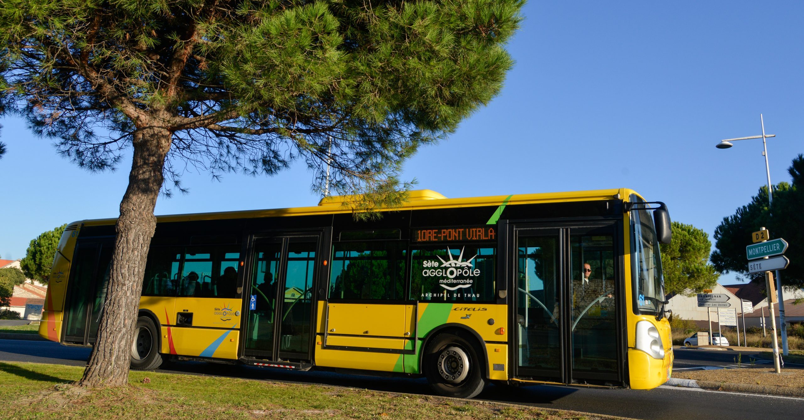 France, Hérault (34), Balaruc les Bains, bus de l'Agglopôle