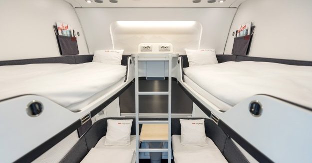 Intérieur de voiture-couchettes Nightjet de Siemens pour les ÖBB
