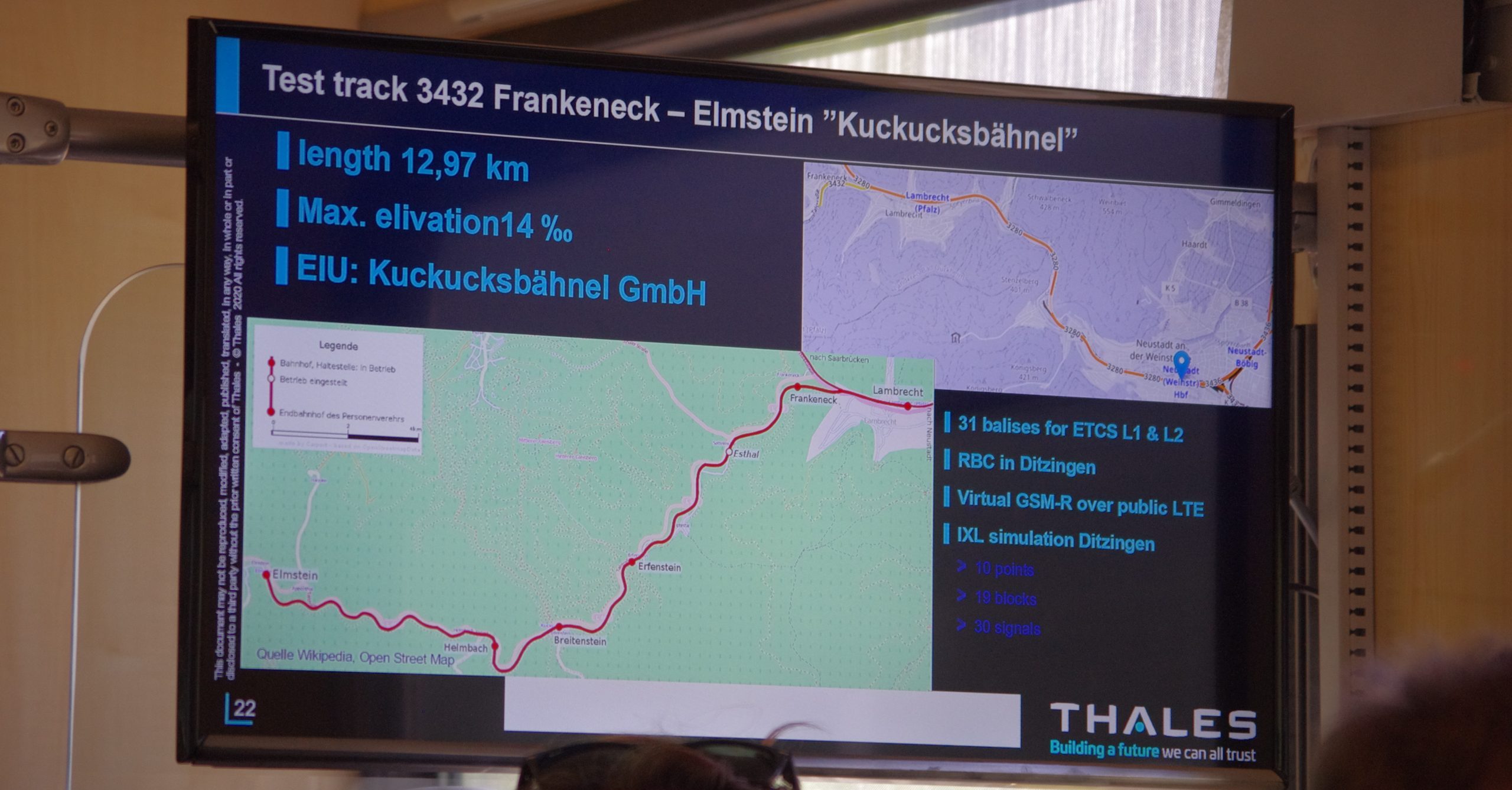 Essais train Lucy de Thales en Allemagne