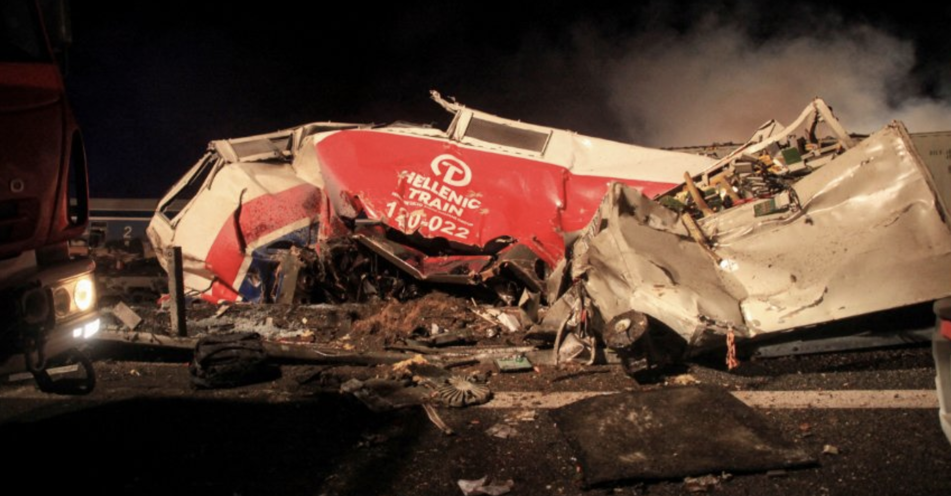 catastrophe ferroviaire. Collision entre un train de voyageurs et un convoi de fret en Grèce le 28 février 2023