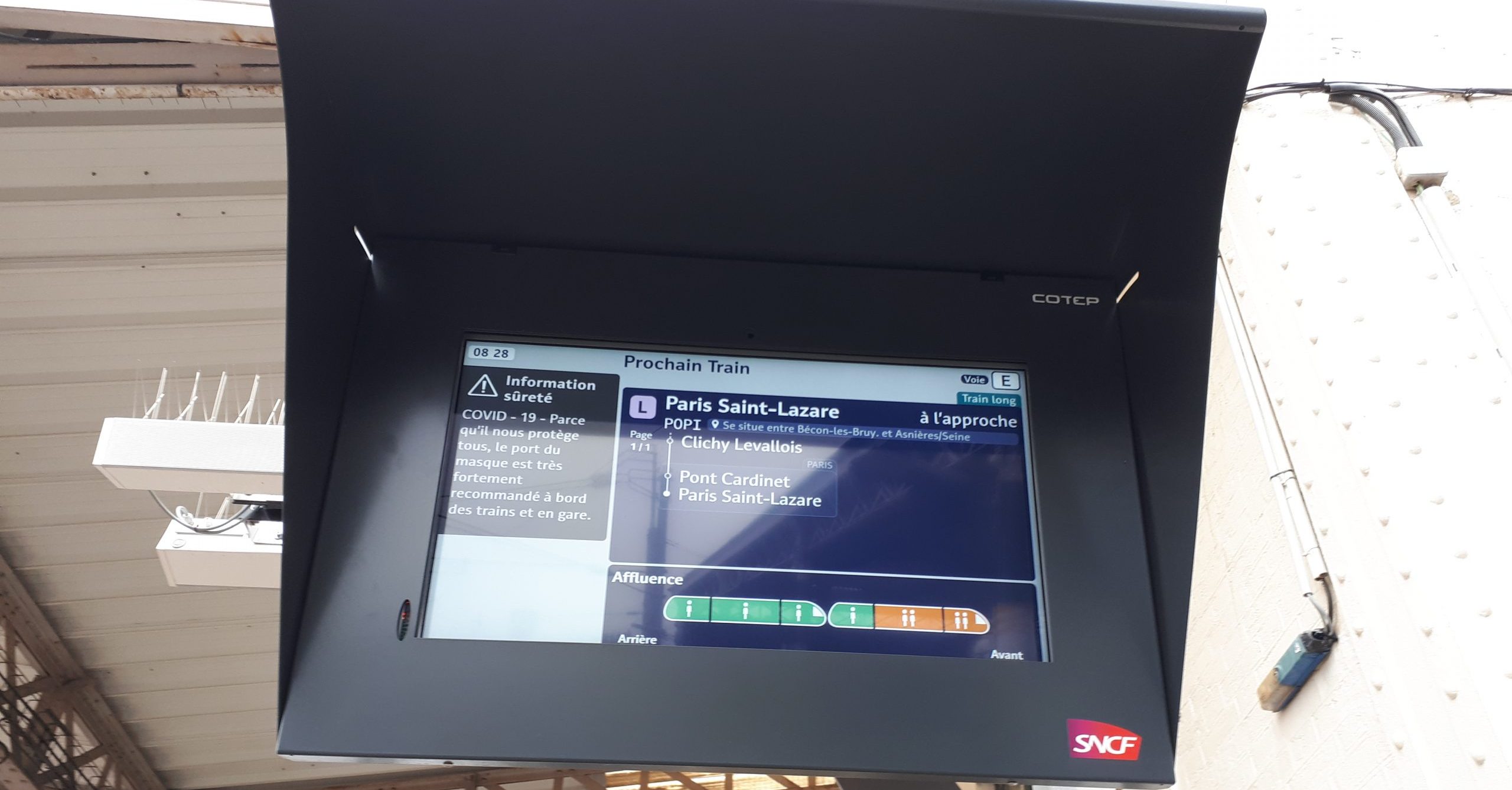 Transilien lance l’information en temps réel sur l’affluence dans les trains