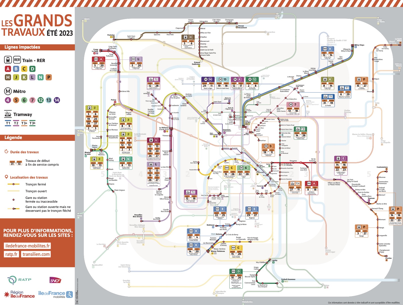 Derniers travaux d&rsquo;été en Île-de-France avant les JO