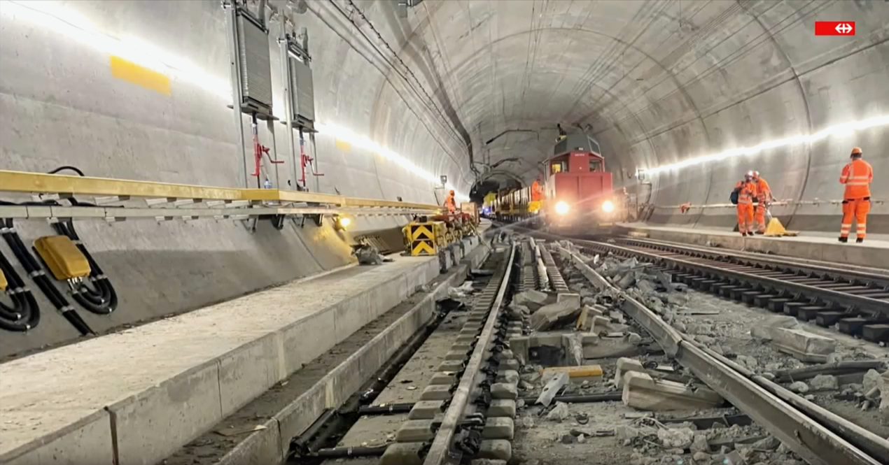 Le tunnel du Saint-Gothard entièrement rouvert le 2 septembre