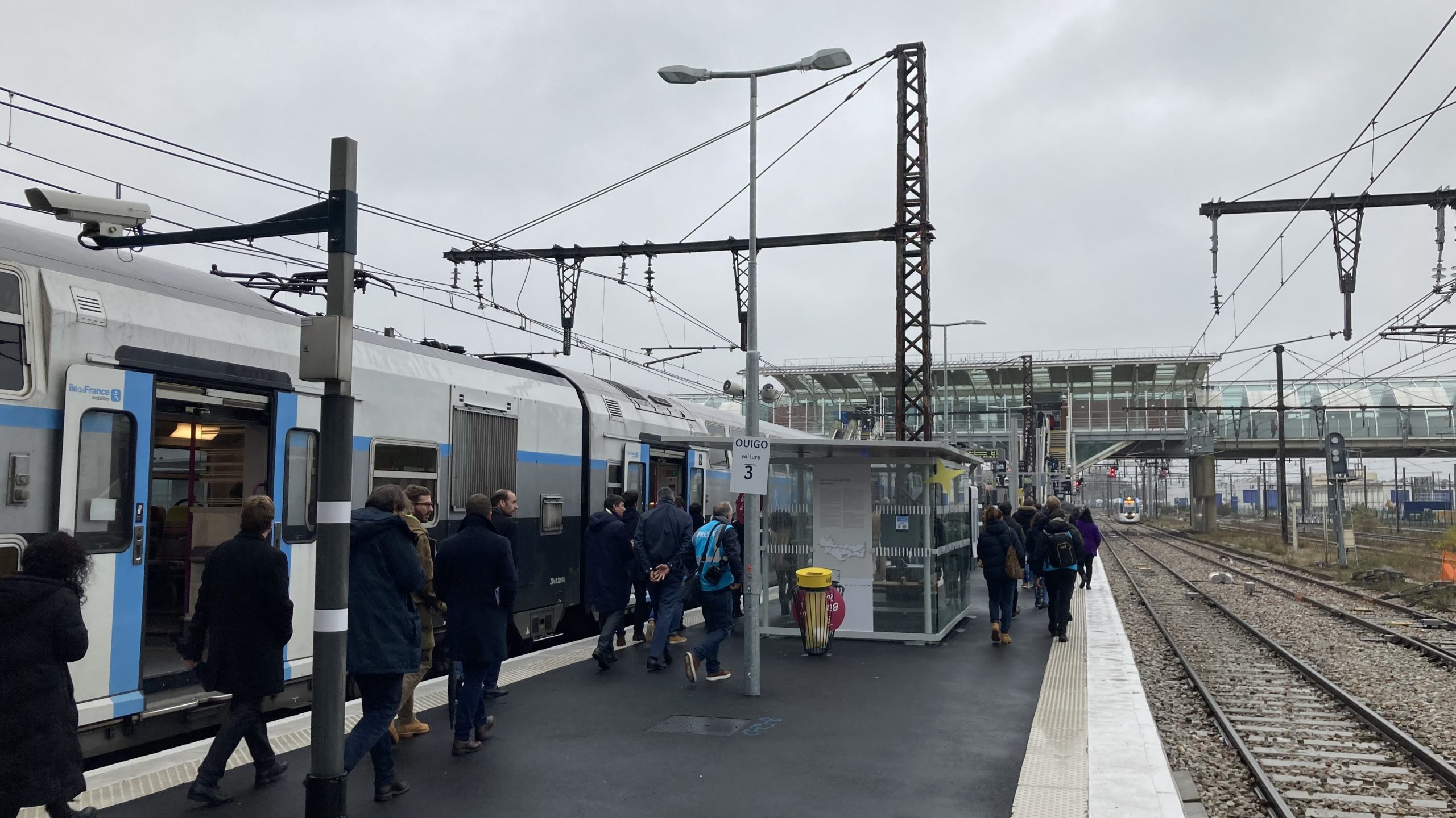 Terminus de la ligne V à Massy-Palaiseau.