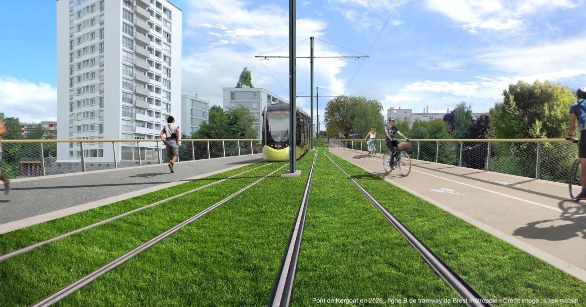 Colas réalisera la ligne B du tram de Brest ainsi que la ligne D du BHNS