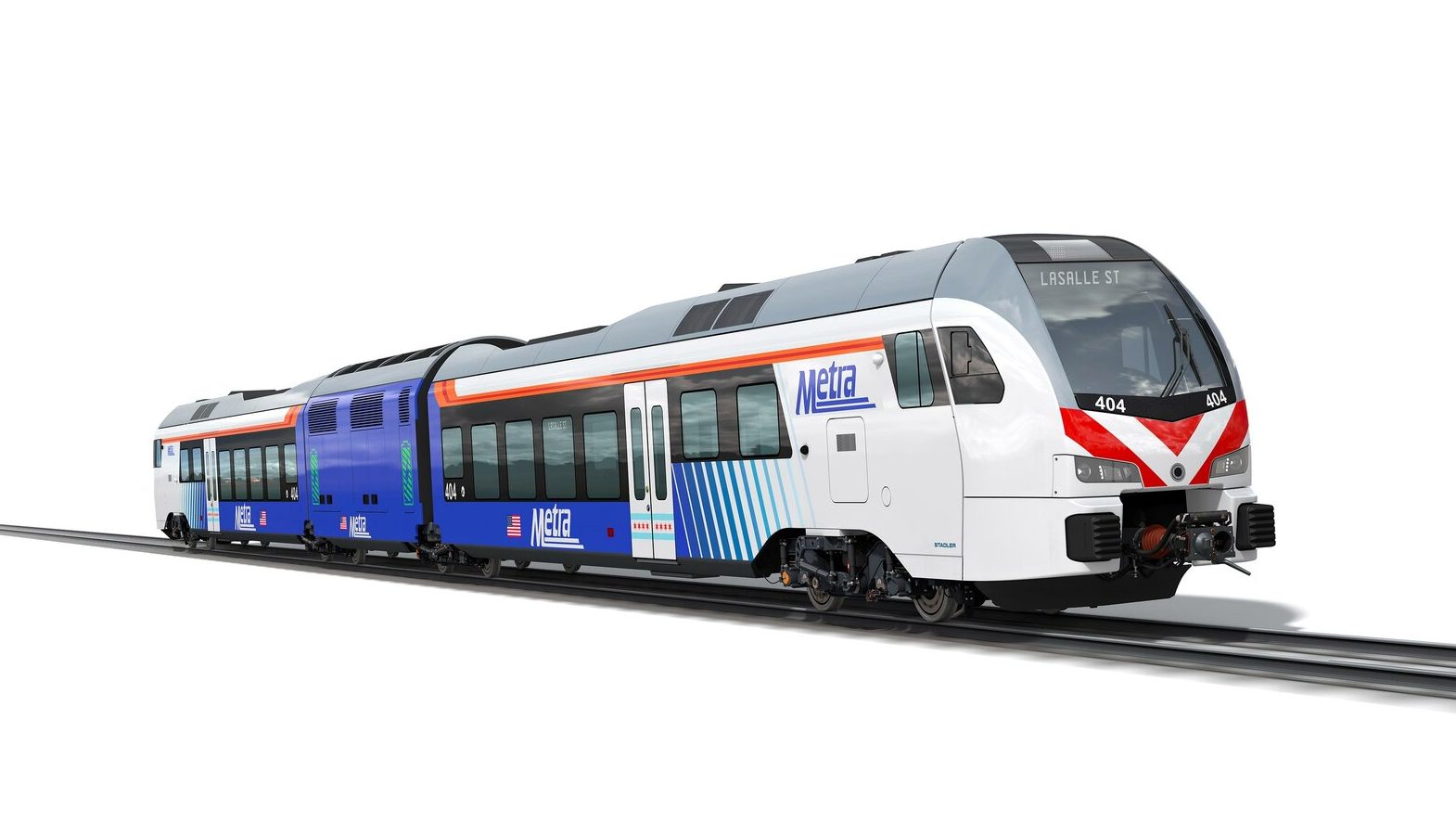 Train à batteries Stadler pour Metro (banlieue de Chicago)