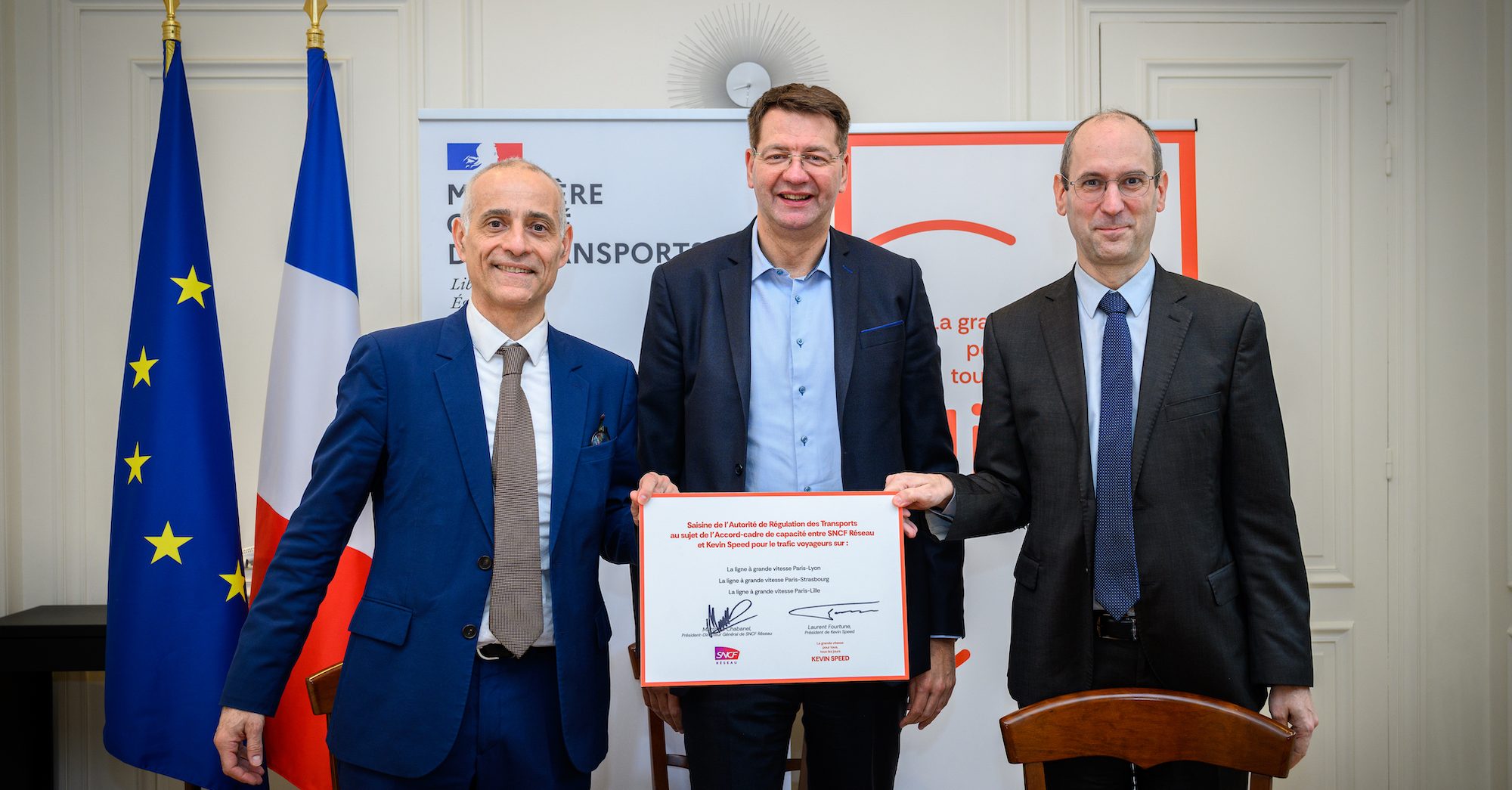 Kevin Speed détaille les premières lignes à grande vitesse envisagées