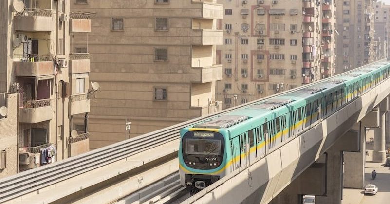 Station Ring Road, ligne 3B, station terminée, Le Caire Égypte, Métro en  phase de test/