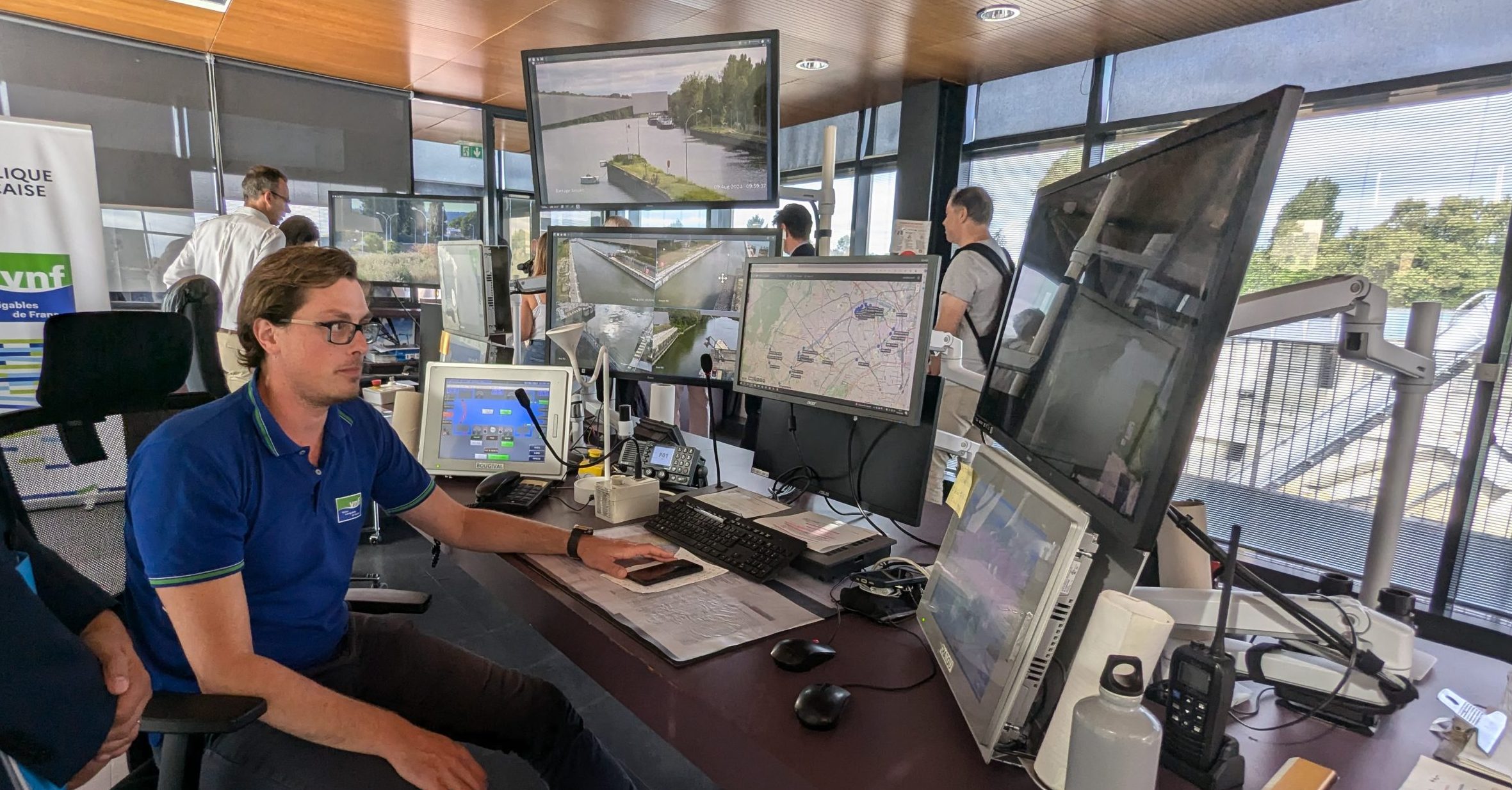 Poste de commande des écluses de Chatou où était également contrôlé l’alternat du bras secondaire de Gennevilliers