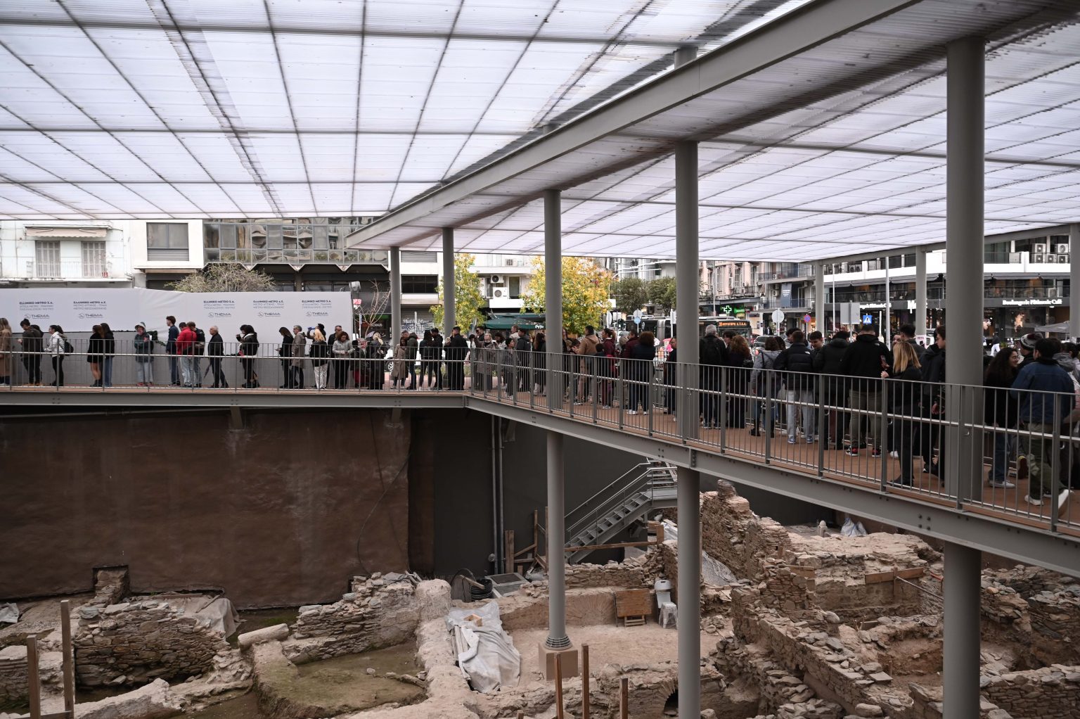 Thessalonique, station de métro Agia Sofia