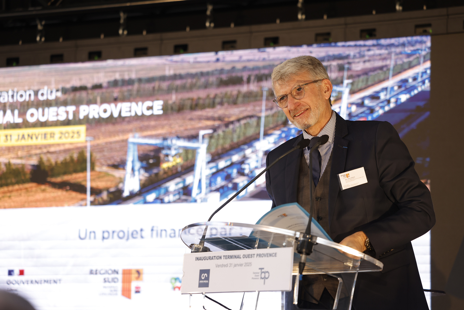 Inauguration du nouveau terminal de transport combiné Ouest Provence