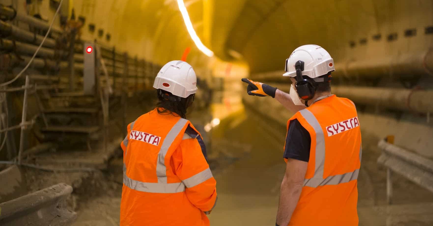 Employés de Systra sur un chantier