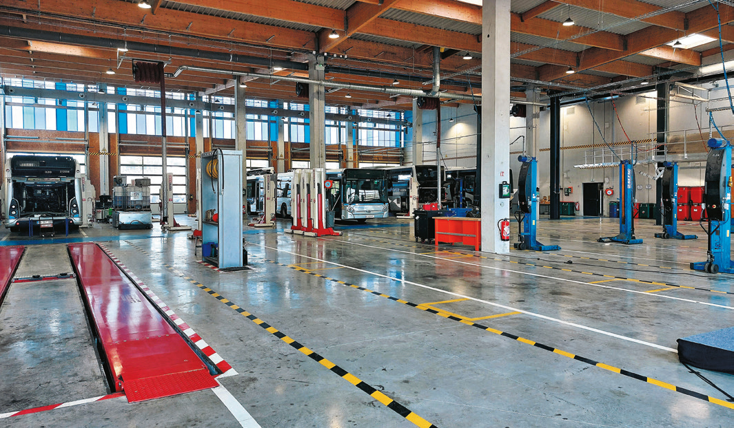 Centre opérationnelbus de Mantes-la-Jolie, converti au biogaz.