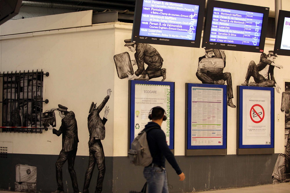 La gare de Paris-Nord s’ouvre au Street Art